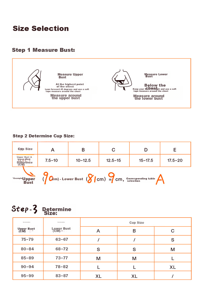 NEIWAI Orange Label Zero-Worry Strapless Anti-Slip Wireless Fixed Cup Bra, Women's Breathable Strap Detachable Underwear 15