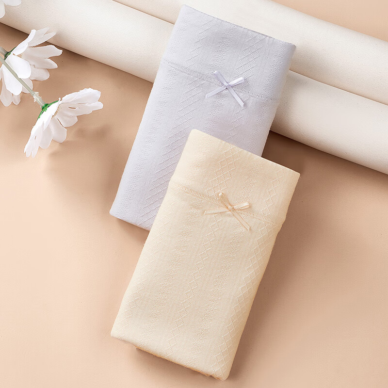 芬腾 内裤女2条装10A抑菌防侧漏姨妈月经生理裤独立包装