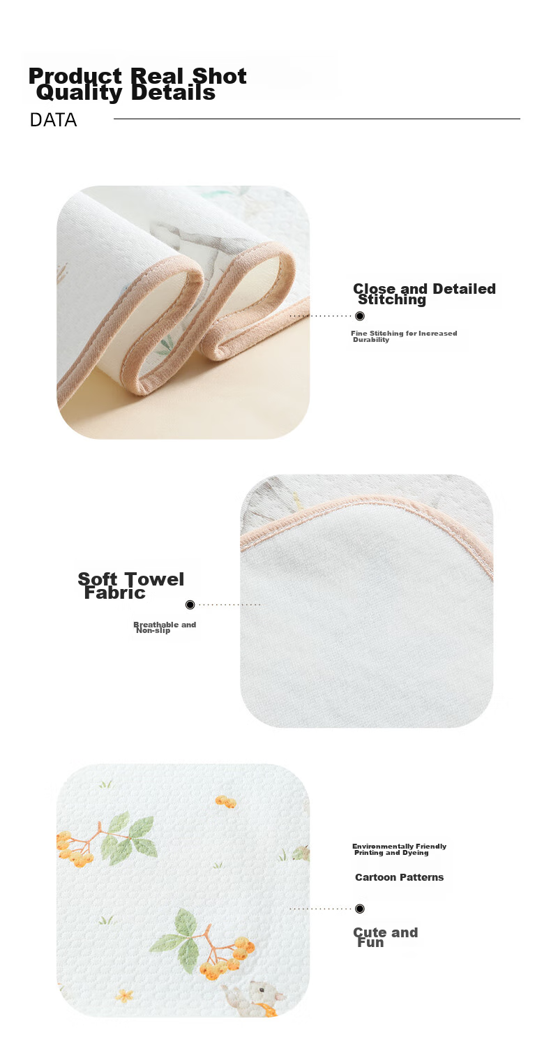 JOYNCLEON Waterproof Washable Breathable Large Size Bed Pad for Infants And Children, 2-Pack, 50*70cm, Jgn147396 10