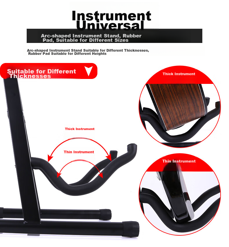 Maneryuepu Guitar Stand for Classical Folk Acoustic And Electric Guitar, Cello, Pipa, Zhongruan And Other Musical Instruments, Universal Floor-Standing Instrument Stand 4