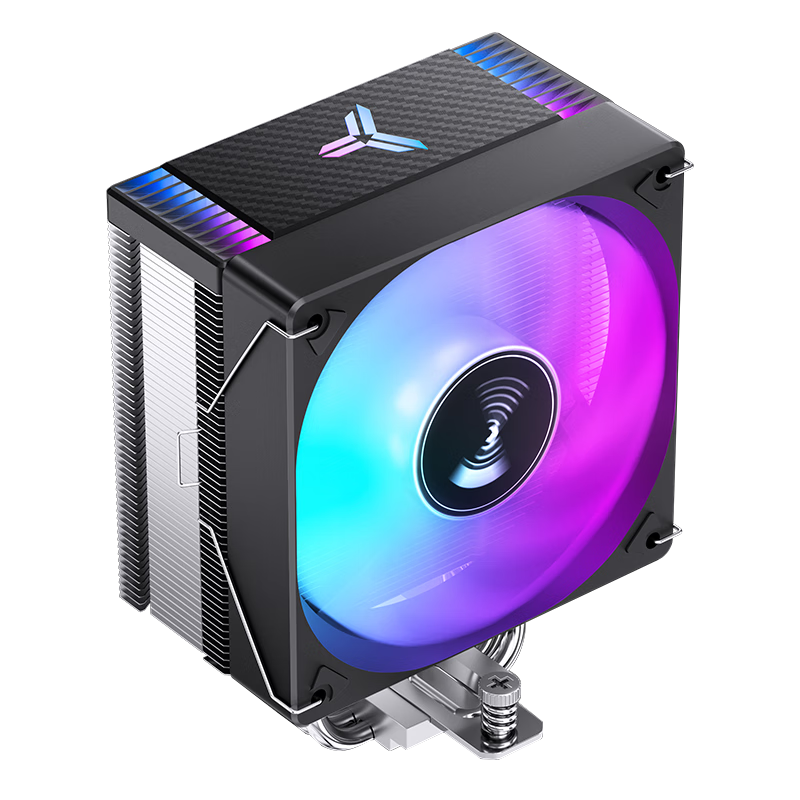 JONSBO CR-1000EVO Color Edition CPU Air Cooler (Nickel-Plated 4 Heat Pipes/RGB Lighting Effects/PWM Fan/LGA1700/AM5/Thermal Paste Included)