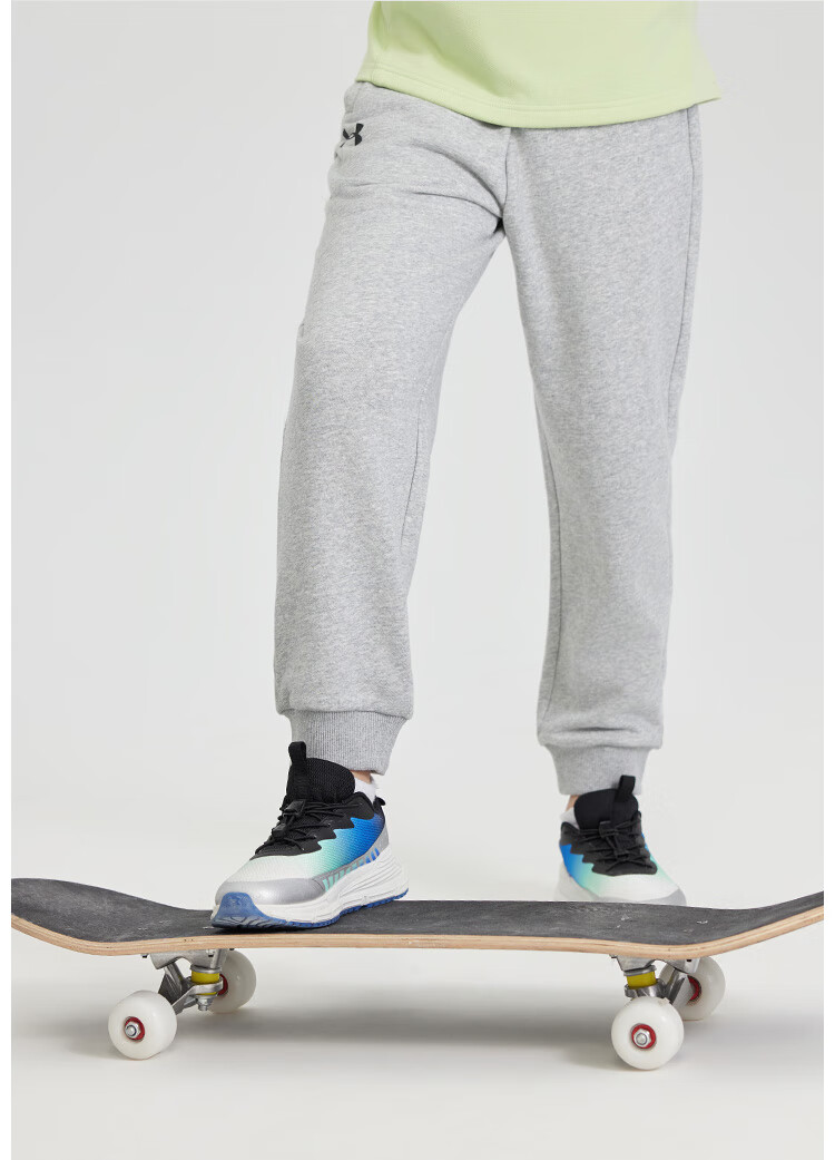 Under Armour Boys And Girls Sports Pants, Loose-Fitting Knit Casual Joggers for Older Childre 11