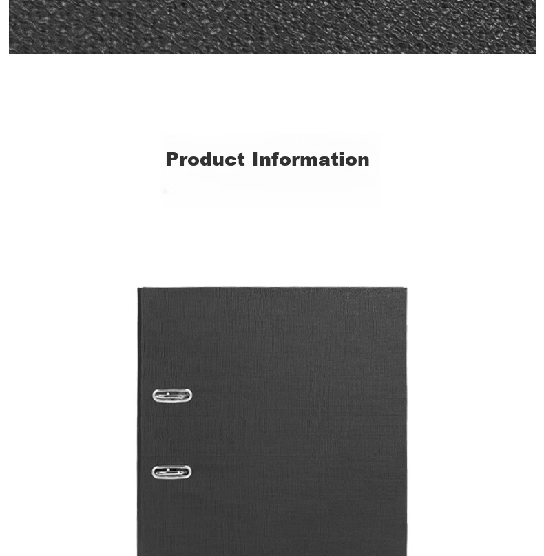 Deli A4/3-Inch Punched File Folder, Office Document Organizer, Single Pack, 5481 Black 15