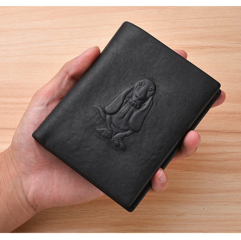Hush Puppies Wallet for Men, Top-Grain Leather, Short Casual Simple Design, Gift Box Packaging, Birthday Present for Boyfriend 7