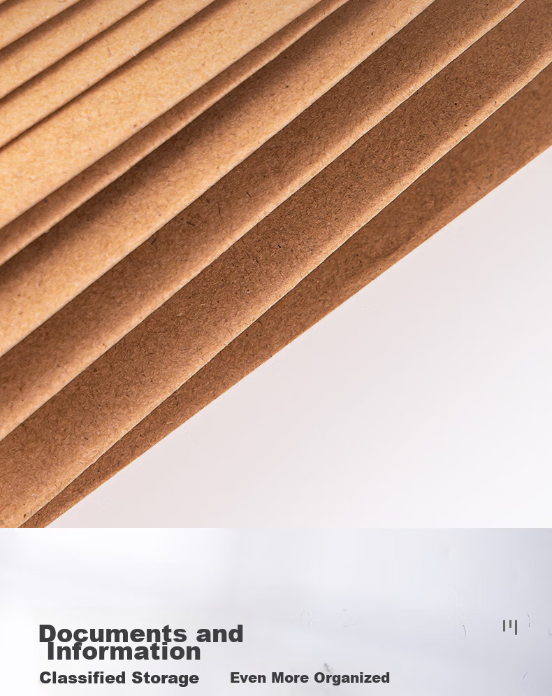 Deli [Super Popular] 50 A4 Side Width 3cm Mixed Pulp Kraft Paper File Folders, Corporate School Document Storage Protectors, Tender Book Contract Bill Organizer PP411-50 5