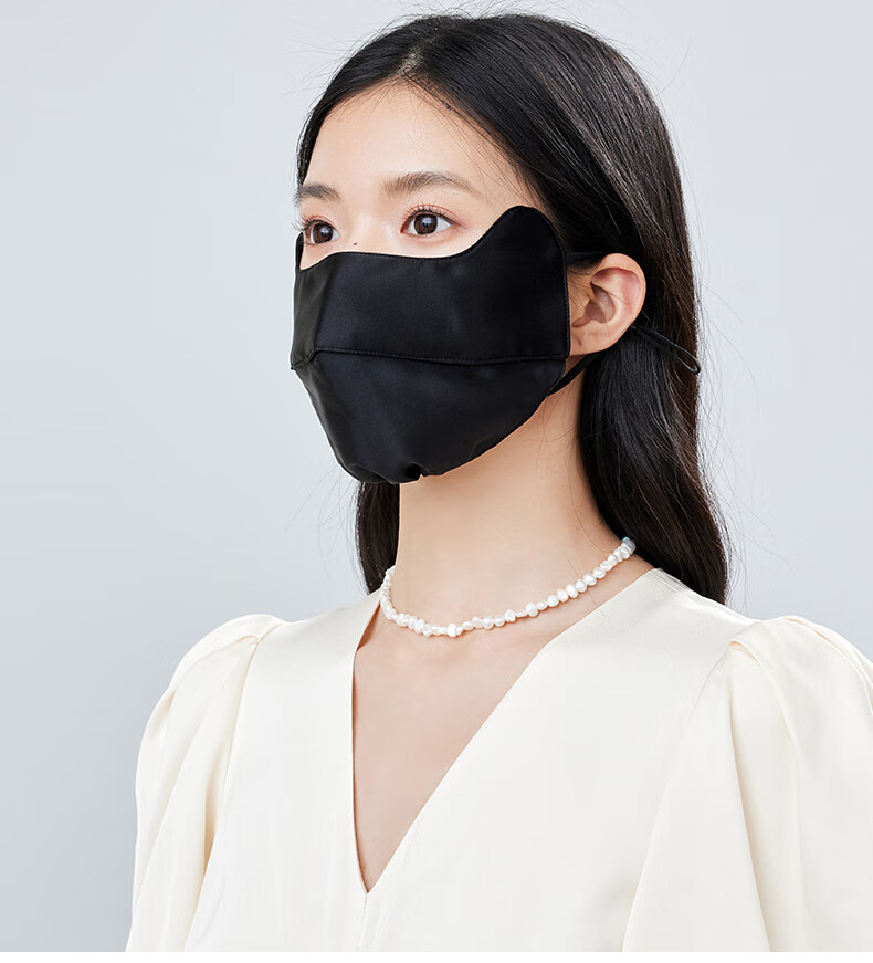 Siggi Silk Sun Protection Face Mask for Women, Summer UV-Resistant Travel Face Covering, 100 Mulberry Silk Face Mask for Women, Gift for Girls 14