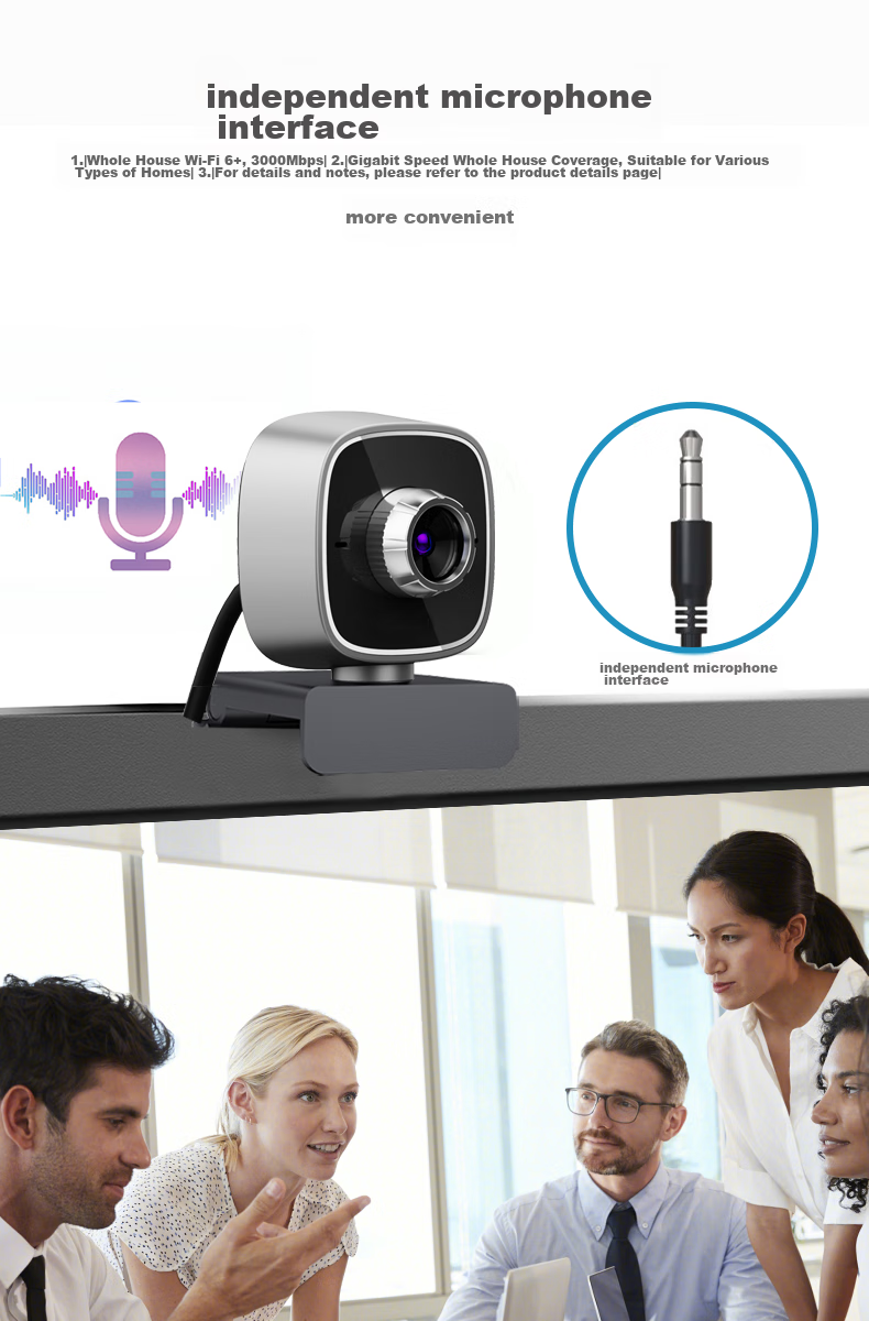 GESOBYTE C203 720P HD Webcam with Independent High-Definition Microphone for Live Streaming, Video Calls, Conferences, Online Teaching, Home Use, Laptop And Desktop USB Interface, Plug-And 6
