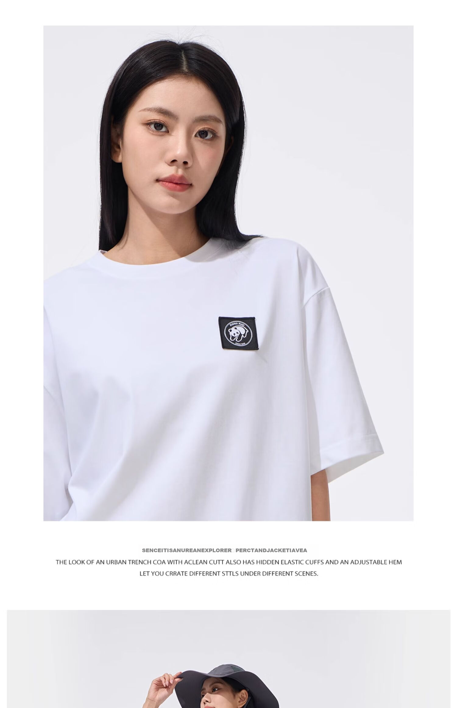 CAMEL Outdoor Unisex Casual Short-Sleeve T-Shirt, Round Neck, Cool And Breathable Top [Panda Collaboration], A34BA6K170 21
