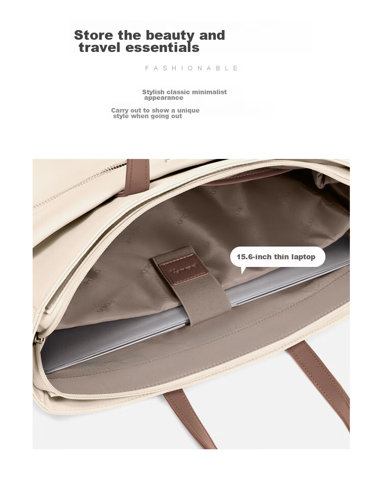 POLO Handbag, Women's Shoulder Bag, Ladies' 14-Inch Laptop Bag, Business Travel Office Bag, Gift for Girlfriend 10