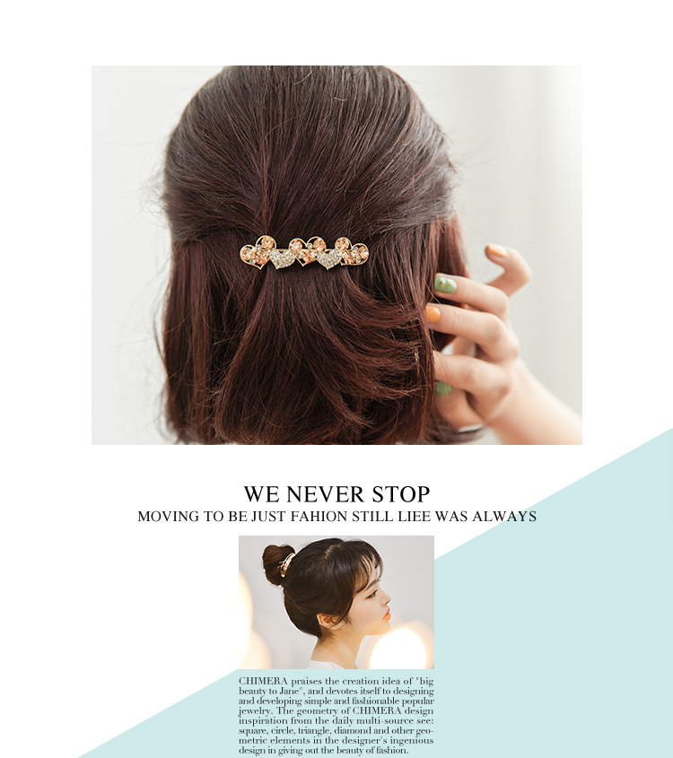 CHIMERA High-End Crystal Hair Clip, Barrette for Women, Half-Up Bun, Back of Head Cross Clip, Straight Clip, Birthday Gift for Girls 1