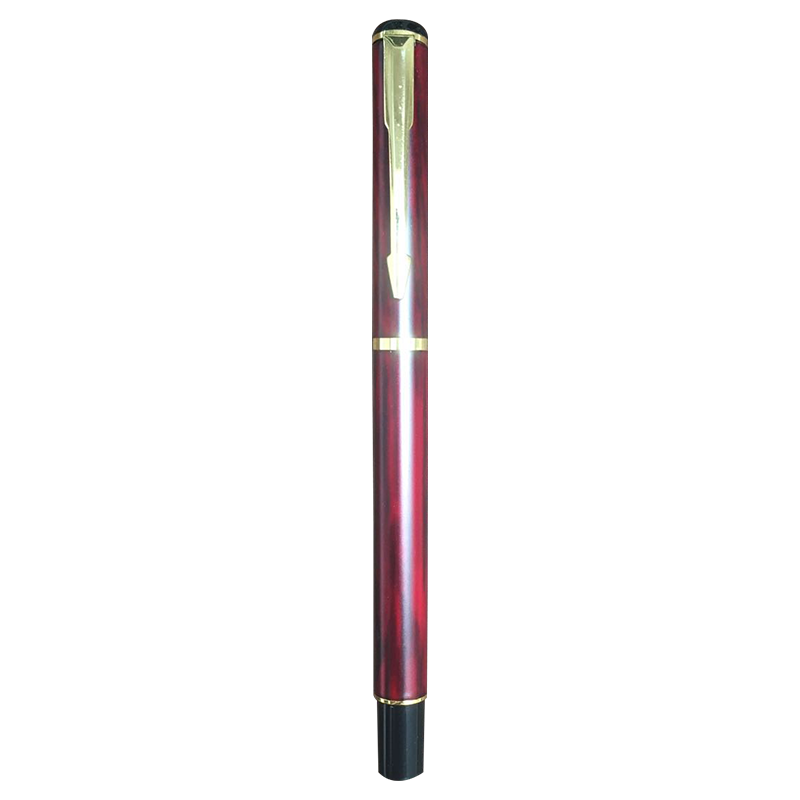 Yihaitangwenhua Calligraphy Brush Pen, Refillable Fountain Pen-Style Brush, Wolf Hair Portable Small Regular Script Calligraphy Brush for Sutra Copying, Extra Fine Art Brush, Gift for Others, Fountain Pen And Brush Gift Box Set - Red