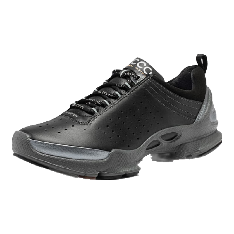 ECCO Black Knight Comfortable Sports Shoes for Women, Outdoor Casual Running Shoes, Jianbu C Series 091503, Black, Size 38