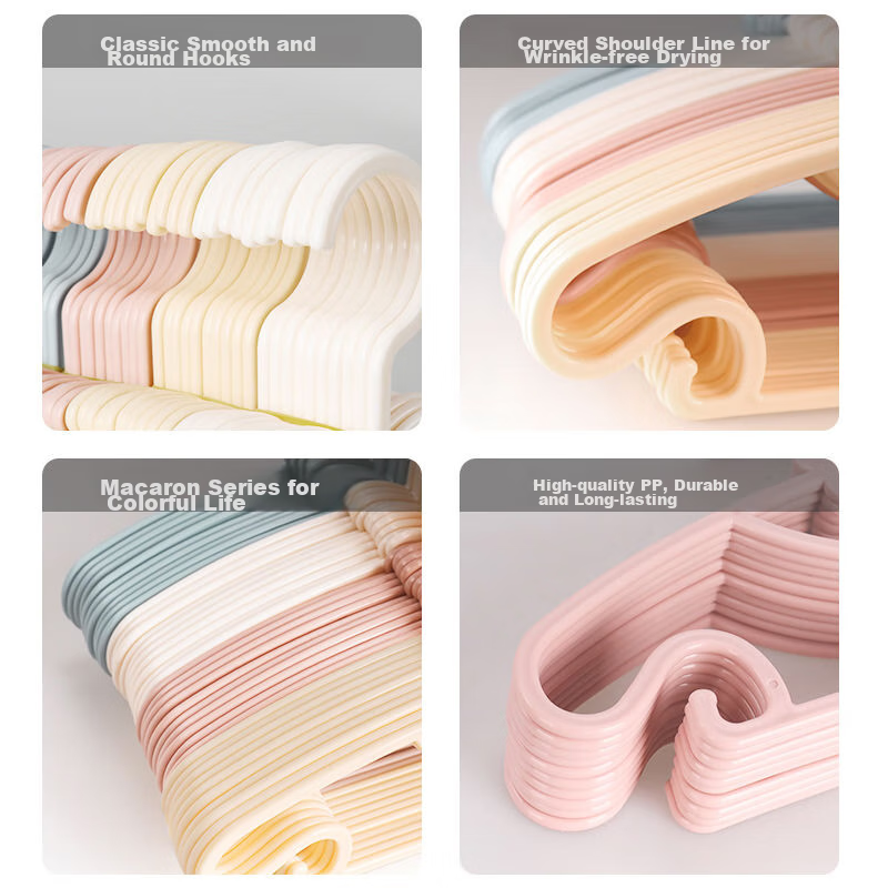 MENGTING Children's Hangers, Baby Clothes Hangers, PP Material, Seamless, Pack of 10