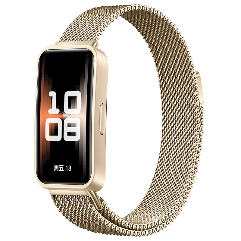 BHO Compatible Metal Milanese Loop for Huawei Band 10, Standard Version And NFC Version of Huawei Band 9, Universal Fit for Huawei Band 8 Wristband, Smart Sports Watch Strap