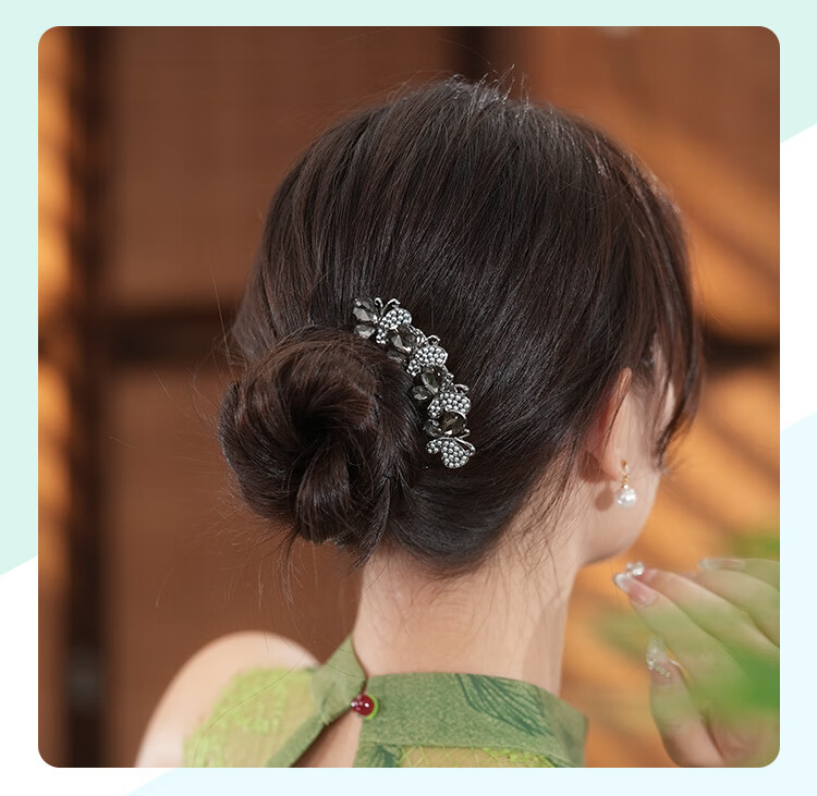 CHIMERA Hair Bun Maker, Back-Of Hair Clip, High-End Hair Accessory for Women, Hair Comb, Birthday Gift for Girls 23