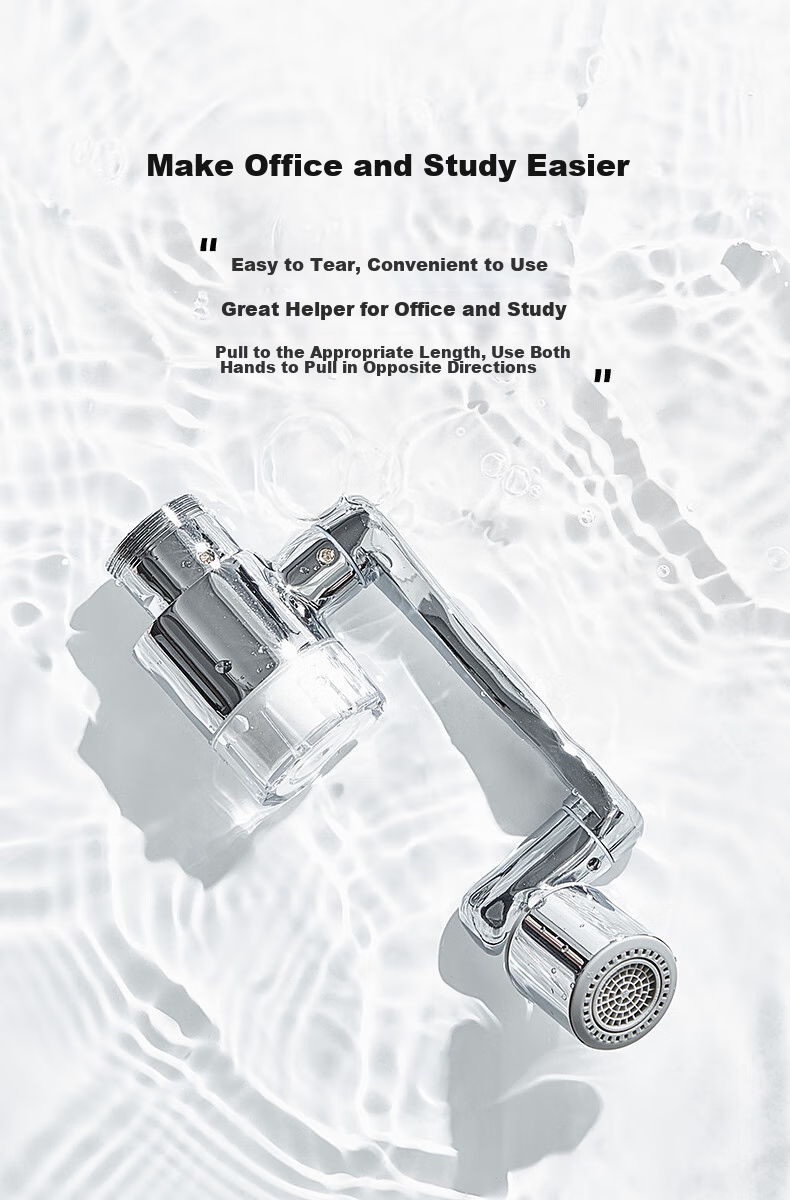SUPOR Faucet Aerator, 1080 Filter Extender, Kitchen Sink Universal Rotating Splash-Proof Device, Mechanical Arm S 17