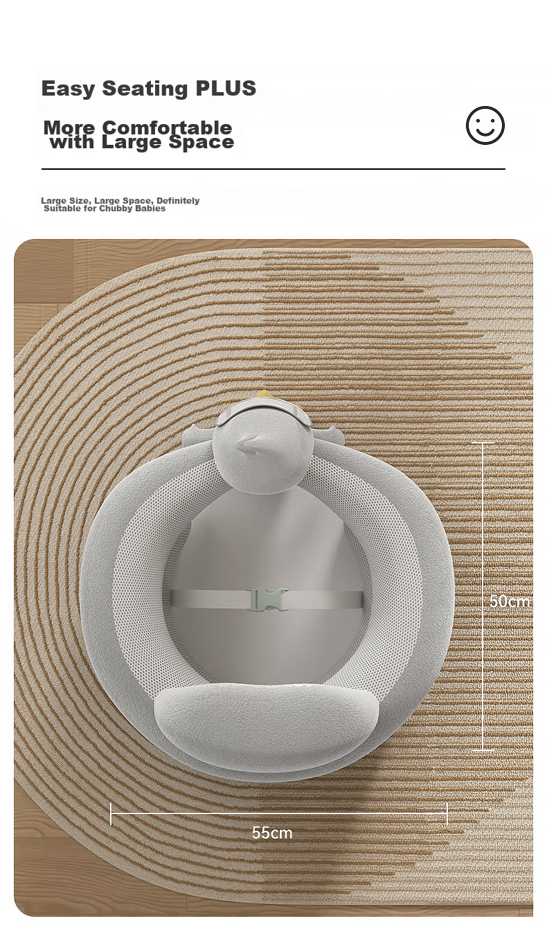ABCMOKOO Baby Learning Seat Chair, Spine-Friendly, Anti-Rollover, Baby Sitting Aid, Sofa Dining Chair - Moke Xingling 23