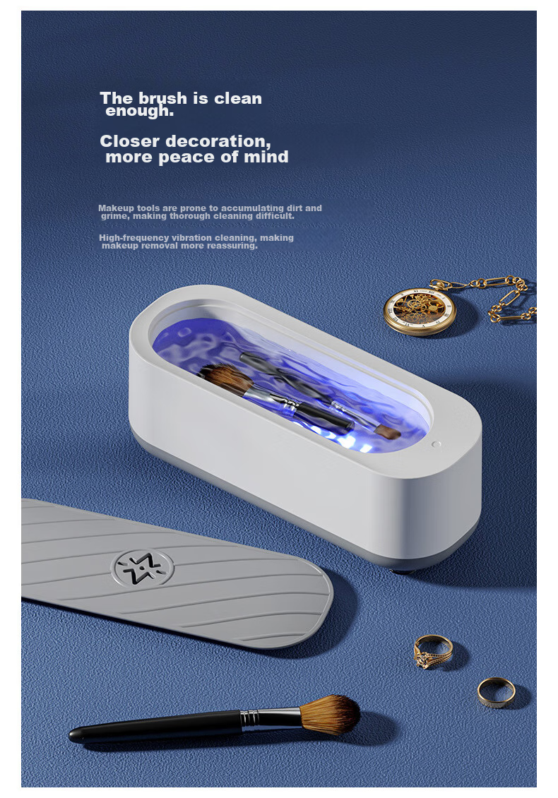 Boshide Glasses Cleaning Machine, High-Frequency Vibration Eyeglass Cleaner, Fully Automatic Portable Cleaning Device, with UV Light And Rechargeable Battery 10