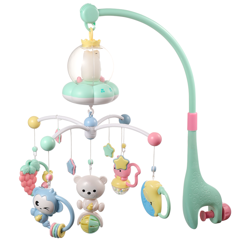 Xinge Baby Crib Rattle, Bluetooth Remote Control, Rechargeable Version, Musical Bed, Soothing Rattle, Newborn Birthday Gift