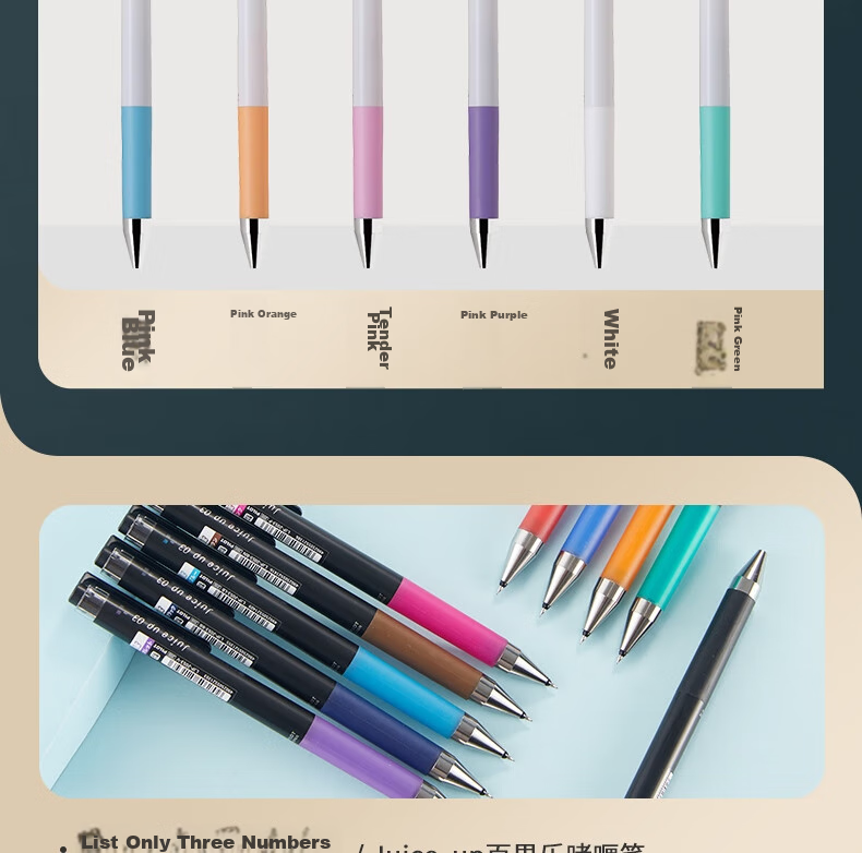 PILOT Juice Up Colorful Retractable Gel Pen, Signature Pen, Water-Based Pen, Student Planner Pen, Stationery Set LJP200S410C 0.4mm 10-Color Set 12