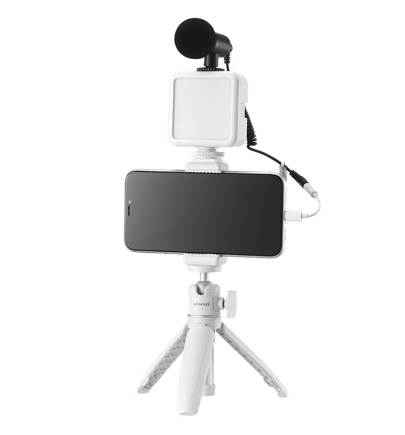 Ulanzi VL49 (White) Live Streaming Fill Light Photography LED Portable Soft Light Hot Shoe Beauty Portrait Vlog Handheld Lighting Lamp 18