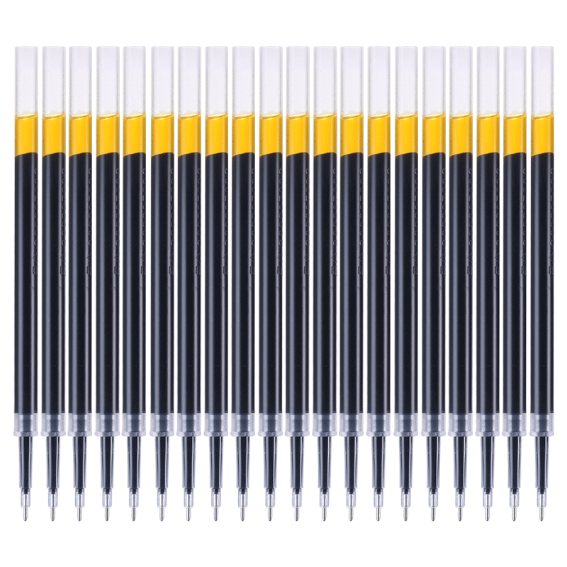 M&G Stationery G-5 Retractable Gel Pen Refill, 0.5mm, Signature Pen Refill, Student Quick-Drying Full Needle Tube Pen Refill, Office Supplies, Suitable for 1008/K35/S01, Black, 20 Pieces/box