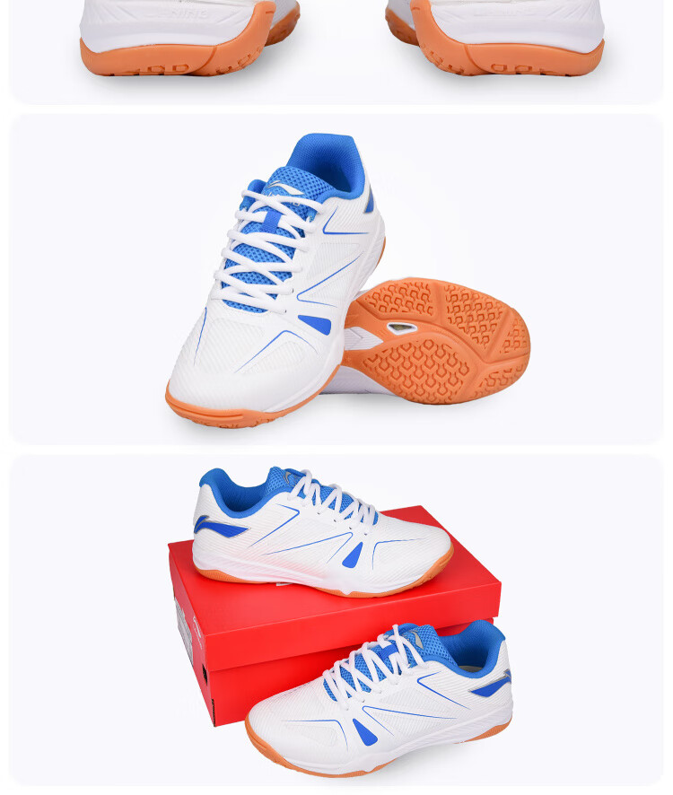 Li-Ning Table Tennis Shoes for Men And Women, Sports Shoes, Specialized Table Tennis Footwear, Breathable Non-Slip Whirlwind 2.0, White And Green, Size 41.5 8