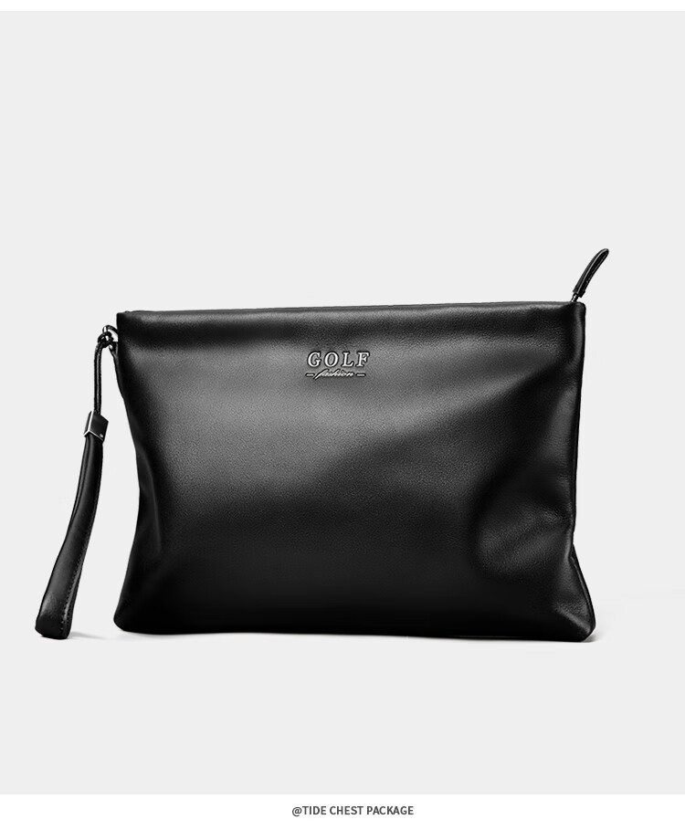GOLF Men's Clutch, Top-Grain Leather Handbag, Large Capacity with Multiple Card Slots, Envelope-Style Clutch, Valentine's Day Gift for Boyfriend 17