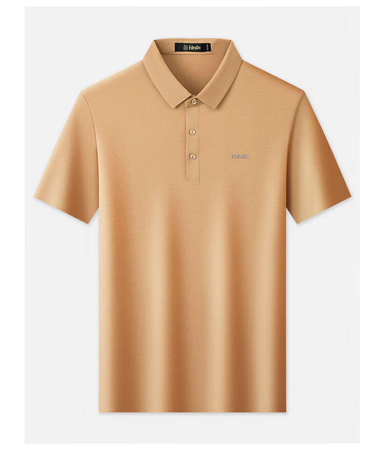 Aidengbao Short-Sleeve Polo Shirt for Men, Business Casual Commute Polo Collar T-Shirt, Trendy Top, Royal Blue, 175/92A (XL) 13