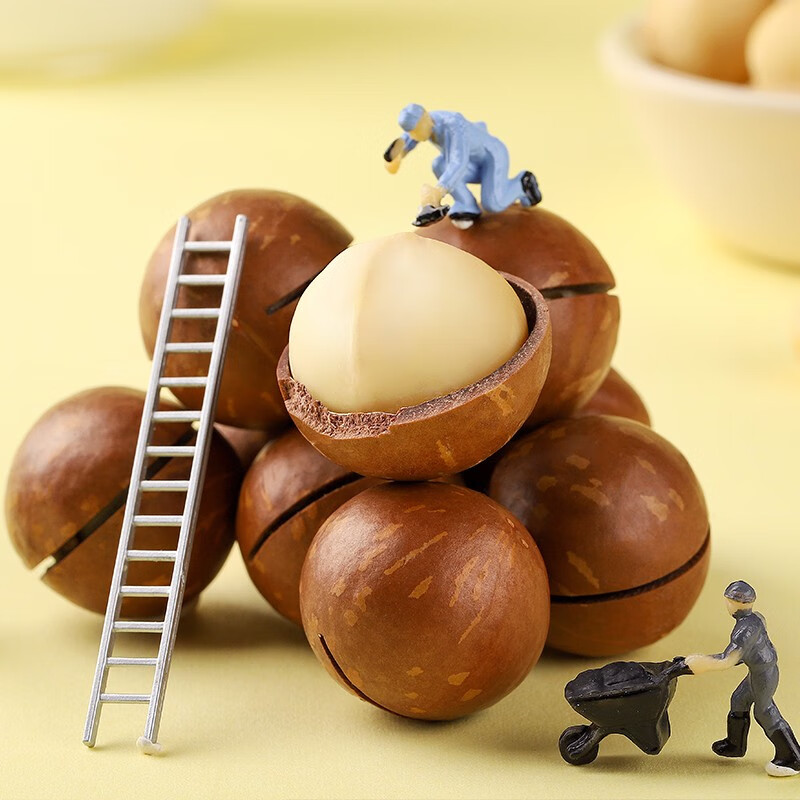 华味亨夏威夷果250g/袋奶油味坚果每日坚果干果零食大开口夏果休闲零食