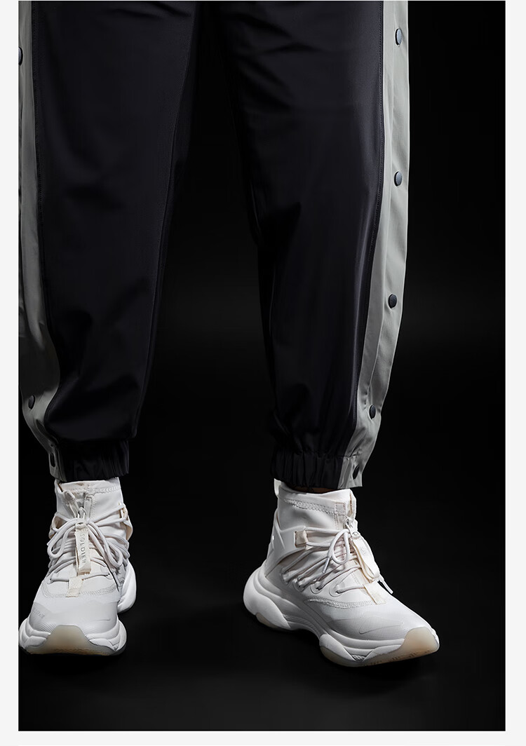 Monster Guardians Men's Athletic Pants, Basketball Button-Up Shorts, Quick-Release Side Buttons, Training Joggers, Black, Size S 17