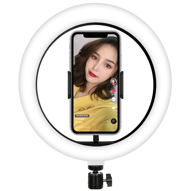 Hakutatz Mobile Phone Live Streaming Stand Fill Light, Tripod Outdoor Live Streaming Photography Kit, TikTok Host Beauty Video Shooting Portable Selfie Stick Complete Equipment Floor Stand