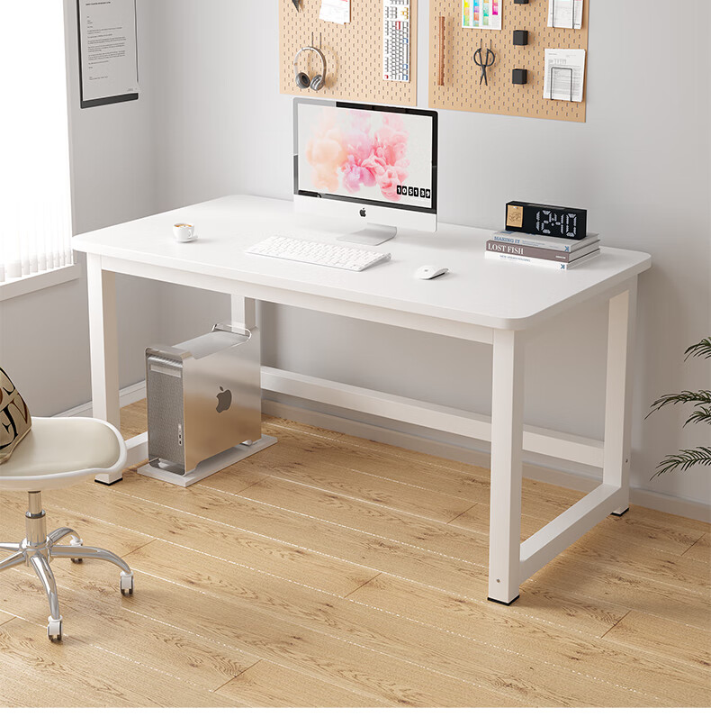 KULIN Computer Desk Home Desktop Writing Table for Bedroom And Living Room, Simple Office Study Desk, Black 1.2 Meters 1
