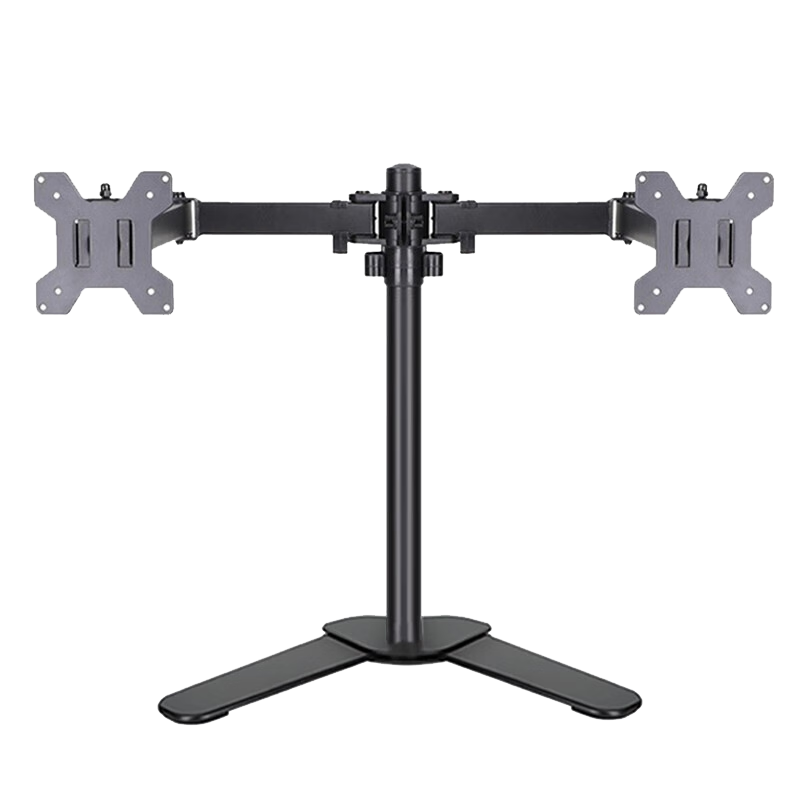 ATSCORE Dual Monitor Stand, Computer Stand without Drilling, Height Adjustable Stand, Monitor Riser, Screen Support, Left And Right Dual Screens, 15-30 Inches