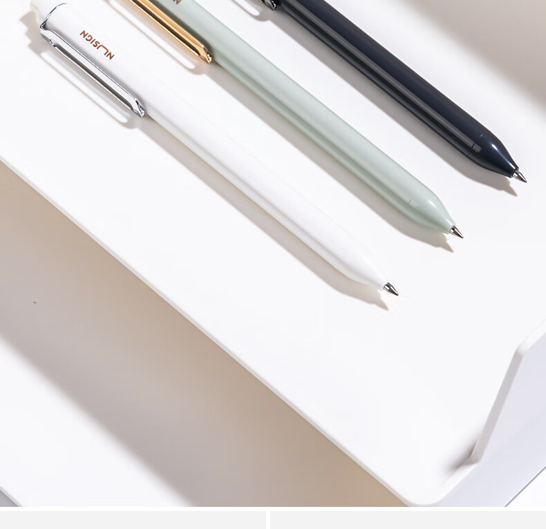 Deli [Drop-Resistant Little Warrior] Metal Pen Clip Quick-Drying Retractable Gel Pen Signing Pen Office Pen, 0.5mm ST Reinforced Needle Tube, 12 Pcs/box Black S88 2