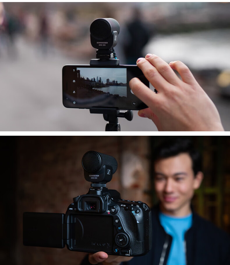 Sennheiser MKE200 Camera Microphone, DSLR Vlog Smartphone Professional Directional Microphone, Official Standard Configuration Suitable for Indoor Sound Recording And Live Streaming 14