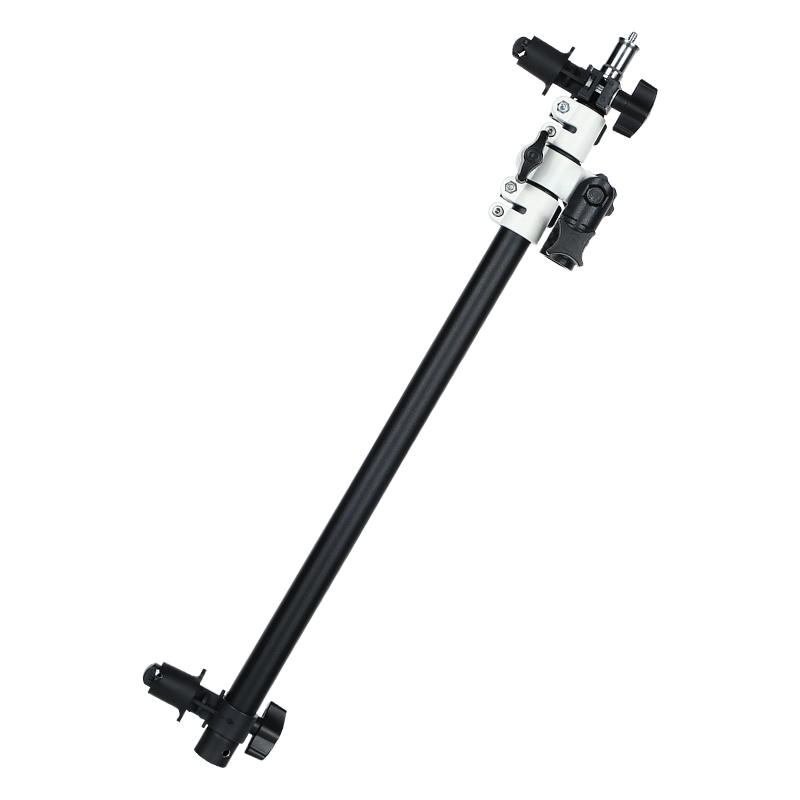 AMBITFUL Reflector Fixed Bracket Crossbar Clamp Reflector Softbox Adjustable Angle Slanted Arm Metal Bracket Photography Studio Accessory Reflector Clamp AL-2pro Black And White Crossbar