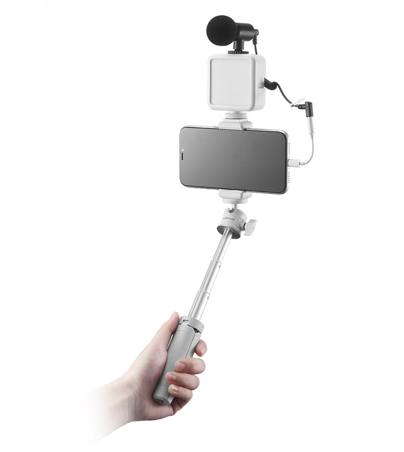 Ulanzi VL49 (White) Live Streaming Fill Light Photography LED Portable Soft Light Hot Shoe Beauty Portrait Vlog Handheld Lighting Lamp 16