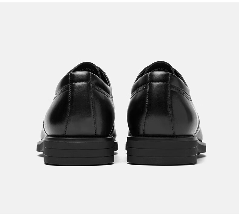 HLA Men's Leather Shoes British Style Business Classic Formal Wedding Groom Shoes HAAPXM1EBA070 Black Size 39 26