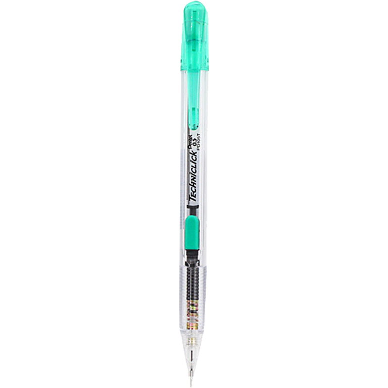 Pentel [Best-Selling Product] PD105T Side-Button Mechanical Pencil, 0.5mm Student Writing And Drawing Pencil with Eraser, Green Single Pack