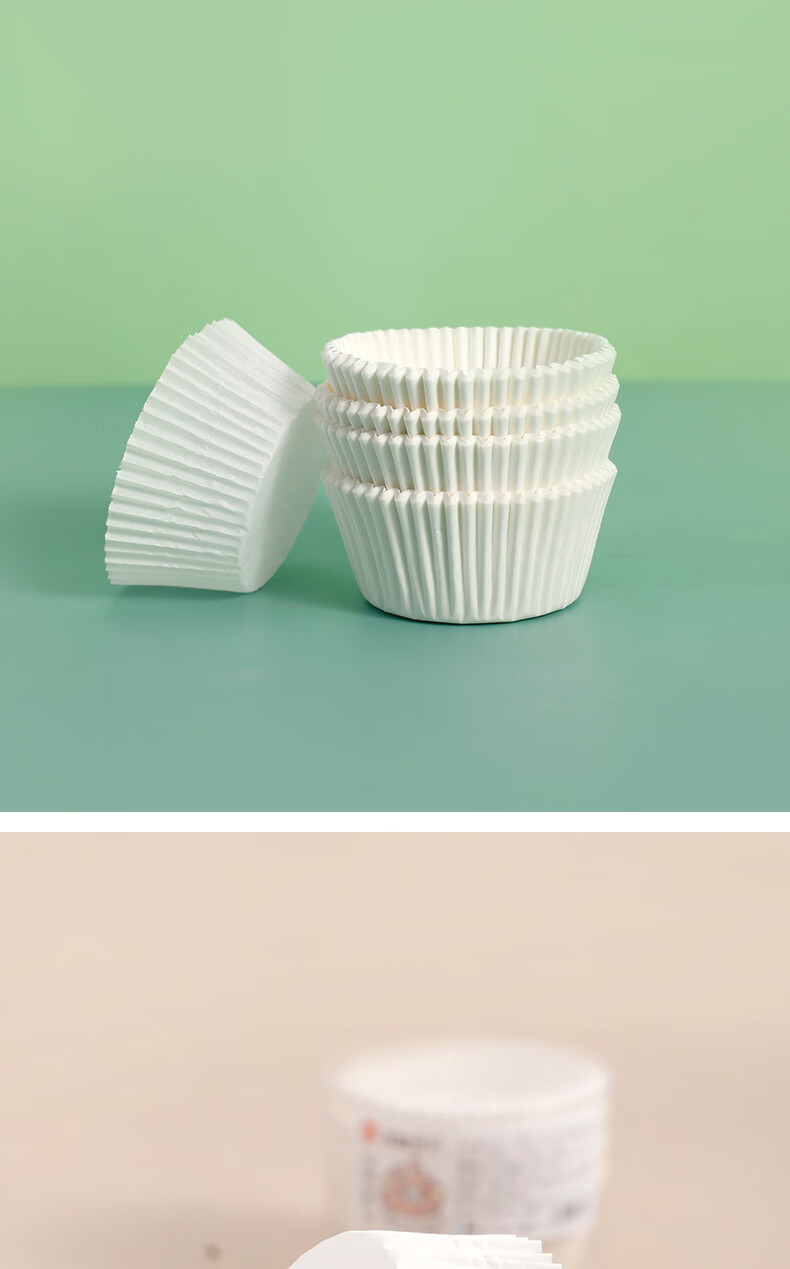 Yekee High-Temperature Resistant Baking Paper Cup Liners, Snow Melon Girl Paper Trays, 5cm Cake Paper Trays, 100 Pieces, Y-3975 8