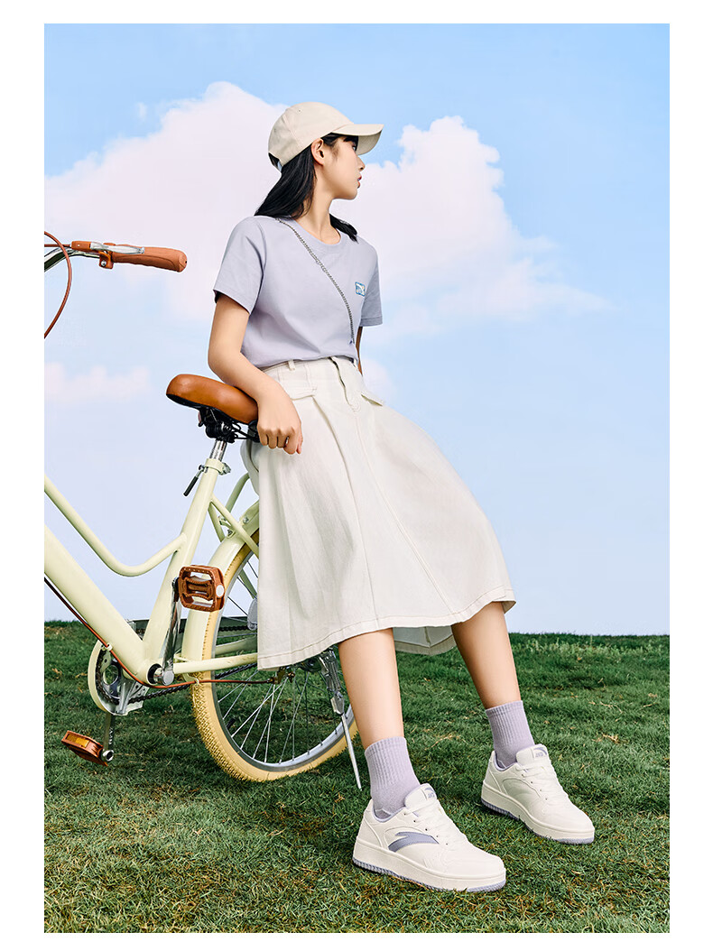 Anta Origin Year 2.0 Women's Thick-Soled Skate Shoes Casual White Sneakers Retro Trendy Height-Increasing Sports Shoes for Students Couples 11