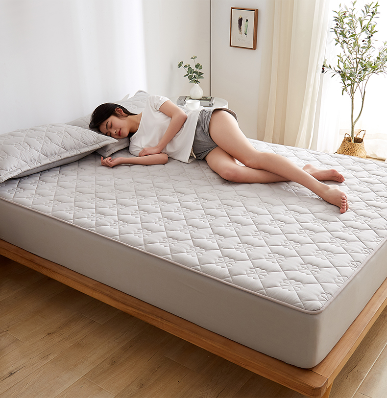 Hengyuanxiang Single Bed Mattress Protector, Class A Thickened, Washable, Non-Slip, Double Bed Cover, Mattress Cover, 180*200cm 12