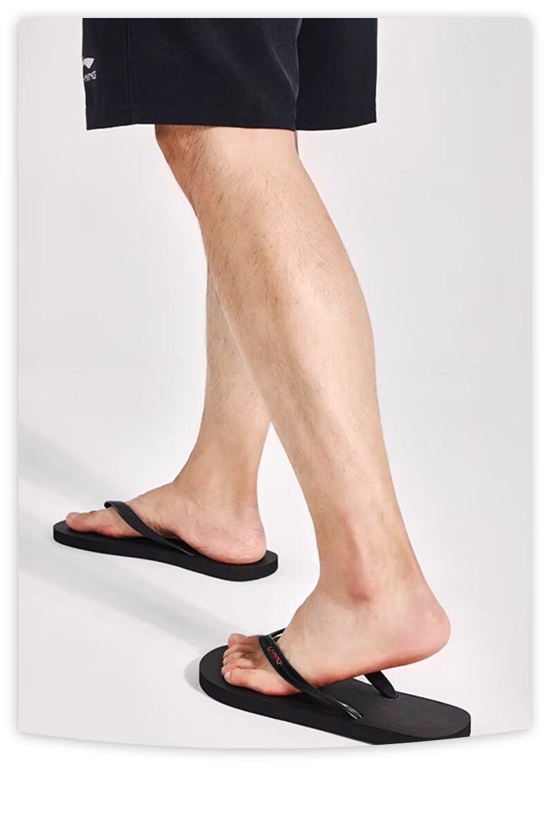 Li-Ning Slippers, Sports Sandals, Flip-Flops for Men And Women, Summer Style, Outdoor Wear, Odor-Resistant, Non-Slip, Durable, Suitable for Beach Activities 12
