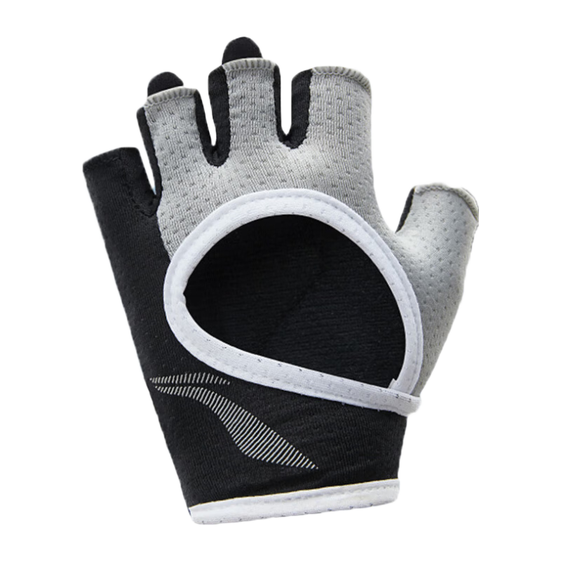 Li-Ning Children's Sports Gloves, Cycling Fingerless Gloves for Teenagers, Wrist Guards, Non-Slip Climbing Gloves, Bicycle Wheel Skating Single Bar Fitness Gloves