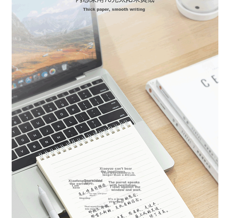 Deli 2-Pack/A5 Notebook Spiral-Bound Student Research Exam Error Correction Book, 80 Sheets Spiral-Bound Loose-Leaf Notebook, Flip-Top Grid Notebook LPA580-02 8