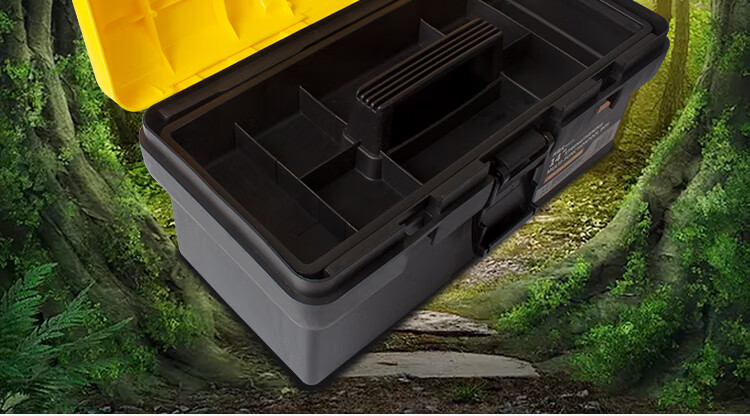 TOPFORZA 14-inch Heavy-Duty Durable Household Toolbox Multifunctional Repair Storage Box SB-2901 7