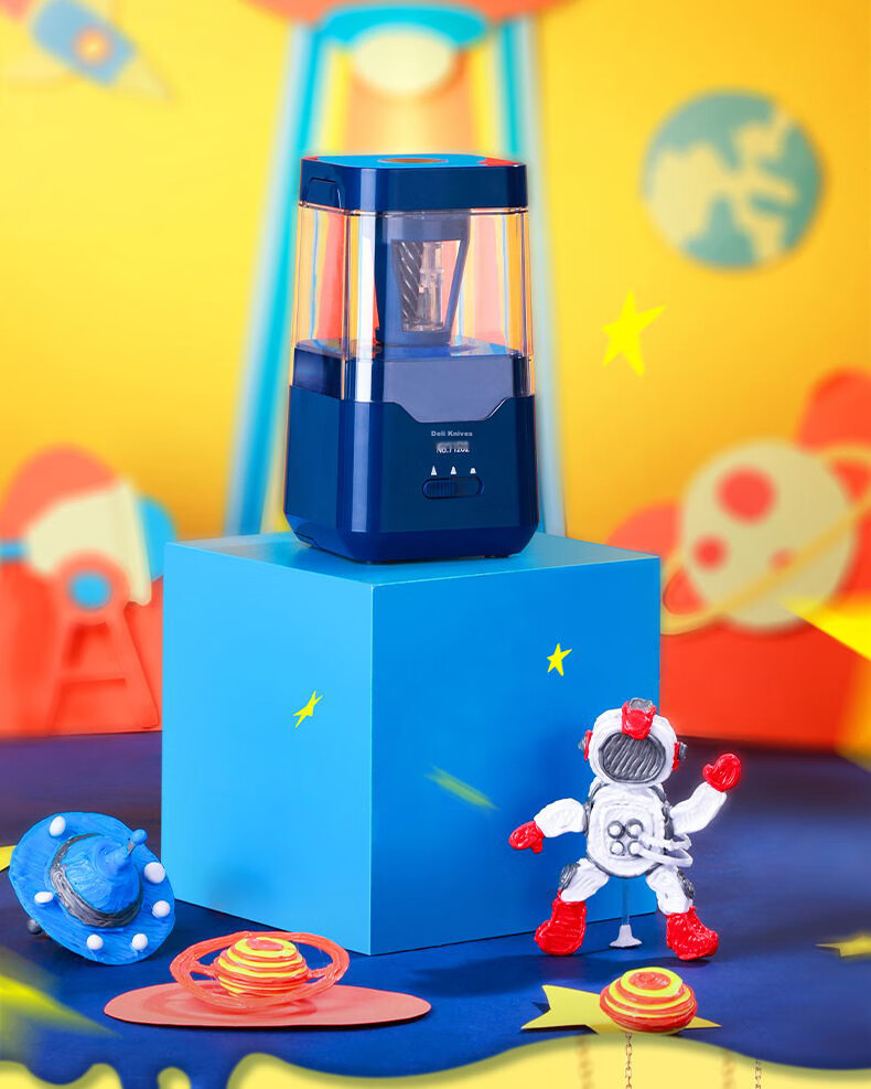 Deli 1-3 Grade Student Electric Stationery Set, Electric Pencil Sharpener, Eraser, Gift Pencils, Birthday, Middle School And High School Entrance Exams, Kindergarten Exam, Back-To Supplies, Birthday Gifts 5