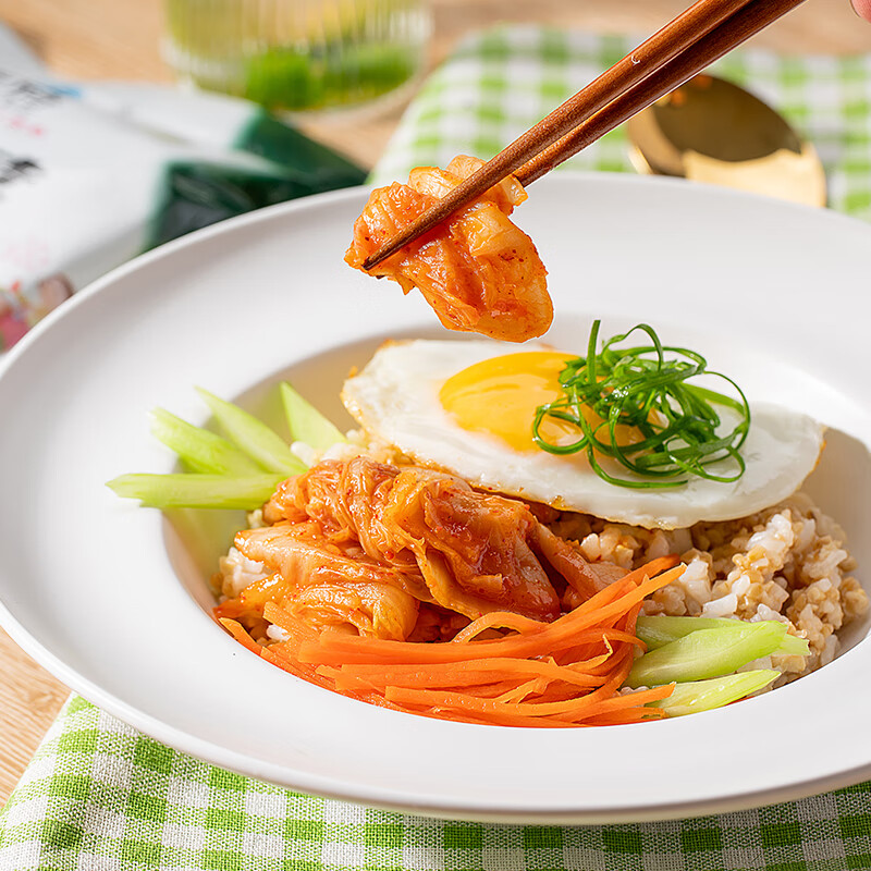 清净园&宗家府 韩国进口 清爽切件泡菜罐头160g 韩式辣白菜下饭菜 低脂