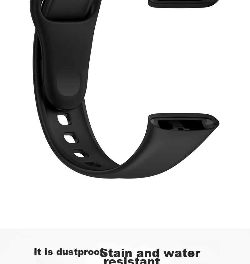 MAIKUQI Compatible with Redmi Watch 3 Watch Strap, Silicone Watchband, Smartwatch Wristband [Black] 4